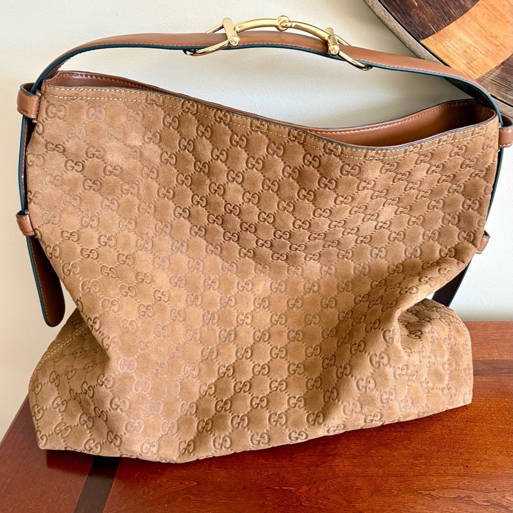 Beatrix Brown Suede Shoulder Bag